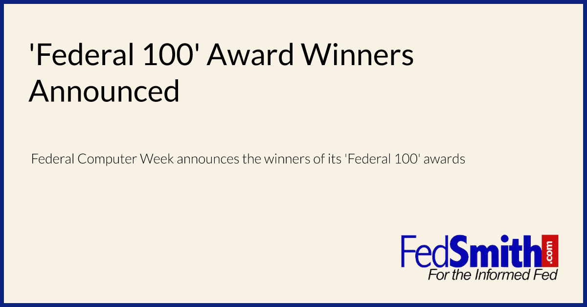 'Federal 100' Award Winners Announced