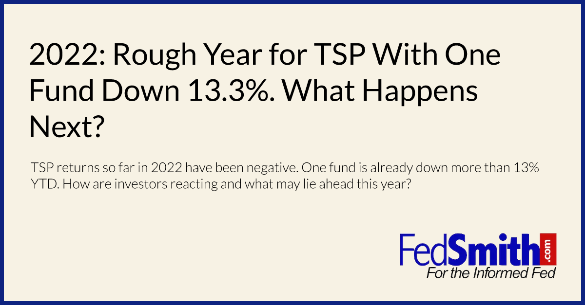 2022: Rough Year for TSP With One Fund Down 13.3%. What Happens Next?