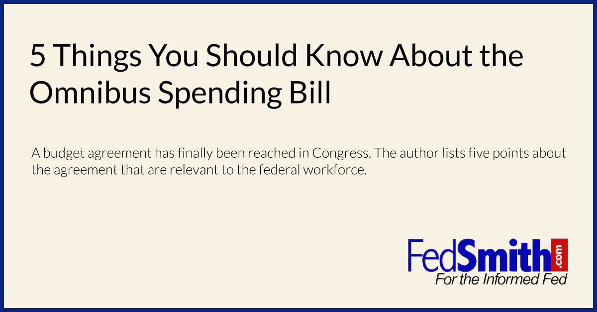 5 Things You Should Know About the Omnibus Spending Bill
