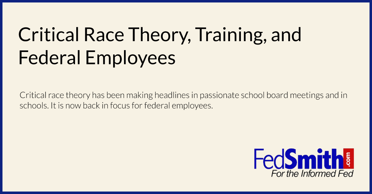 Critical Race Theory, Training, and Federal Employees