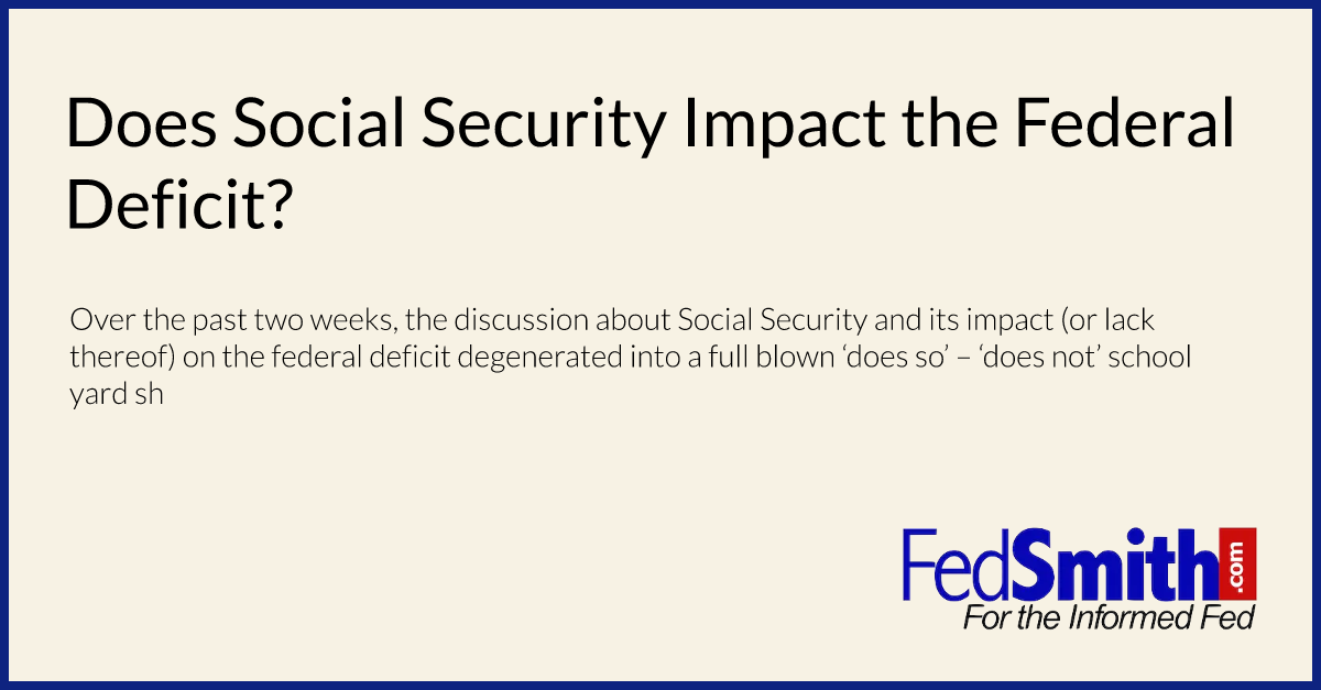 Does Social Security Impact the Federal Deficit?