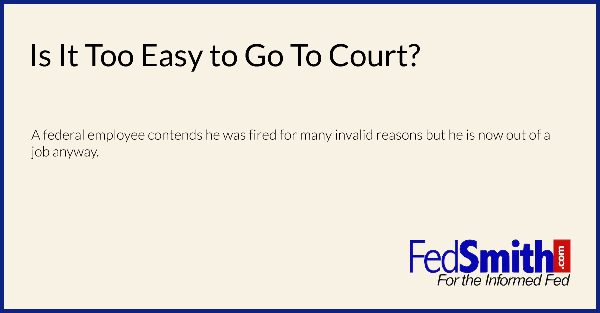 Is It Too Easy to Go To Court?