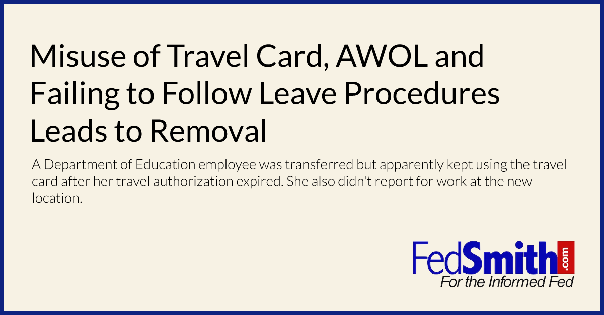 government travel card misuse cases