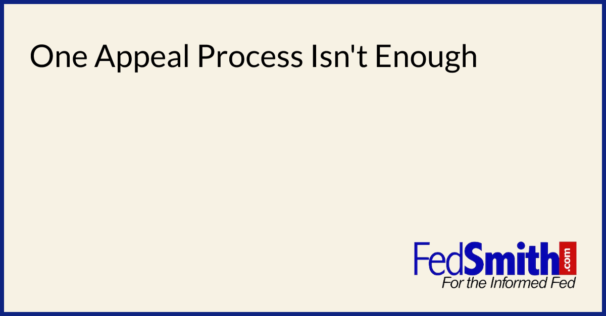 One Appeal Process Isn't Enough