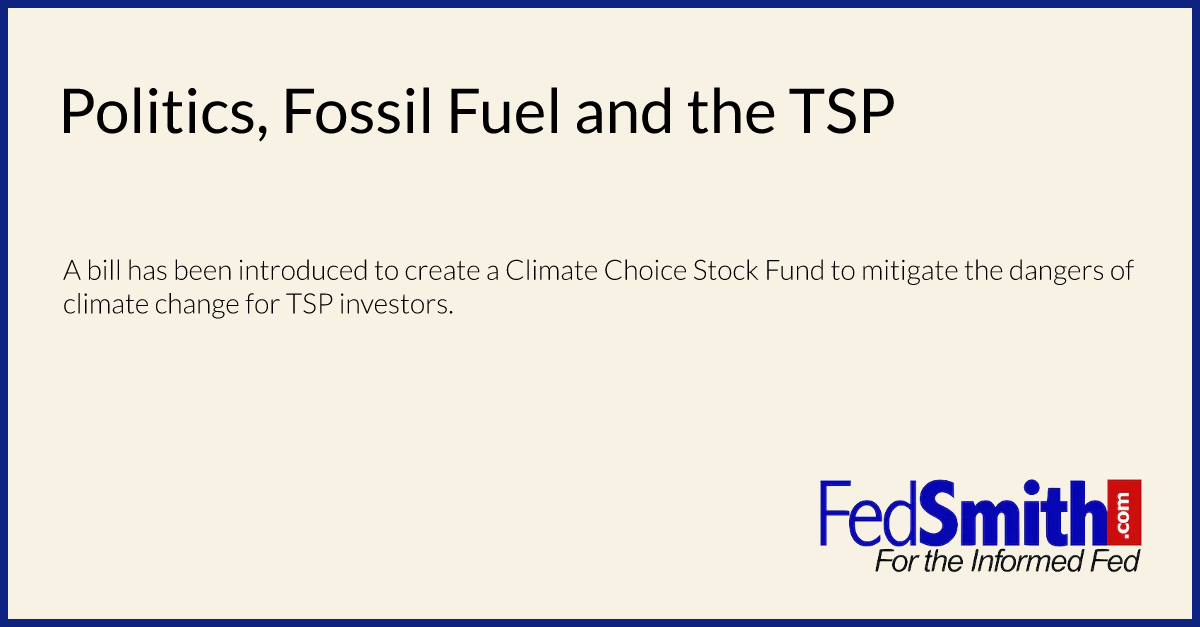 Politics, Fossil Fuel and the TSP