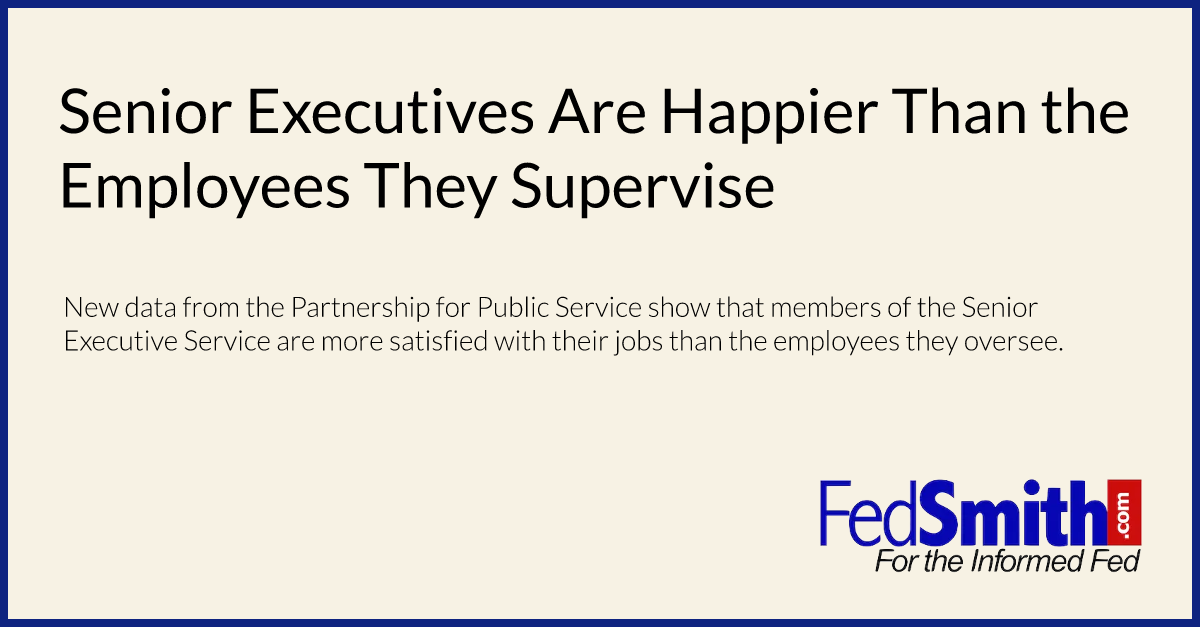 Senior Executives Are Happier Than the Employees They Supervise