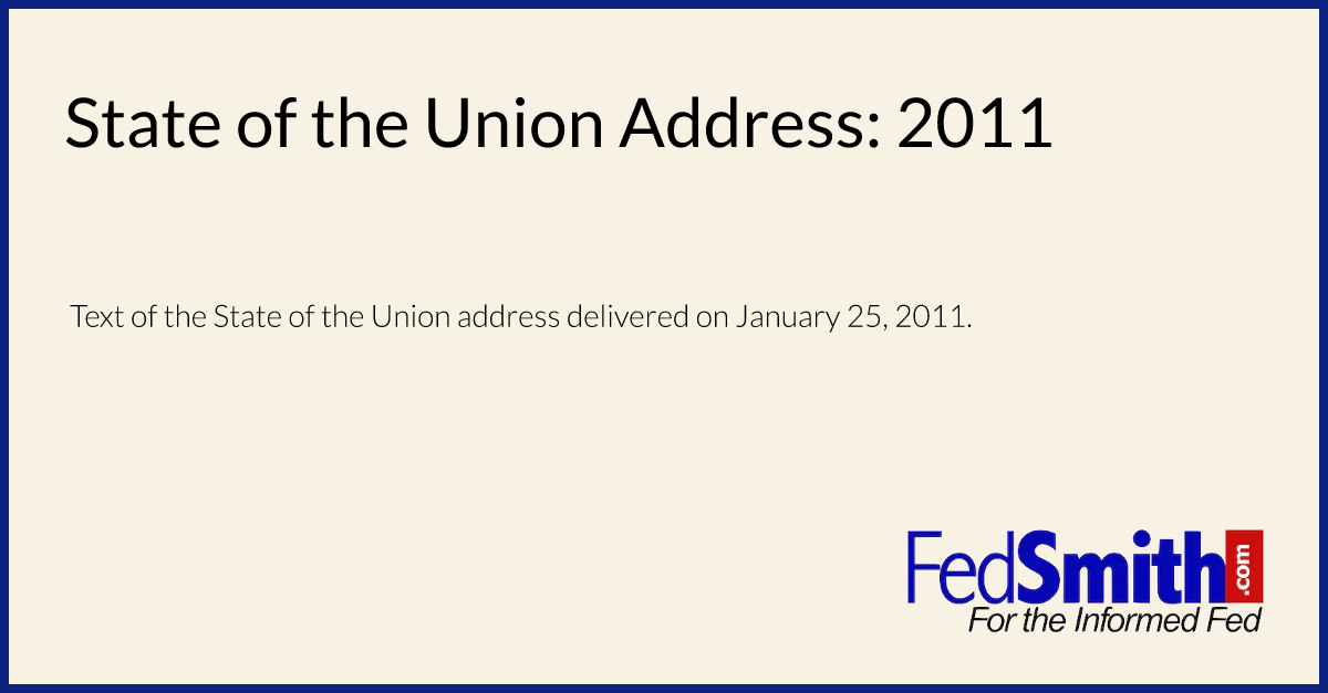 State of the Union Address: 2011