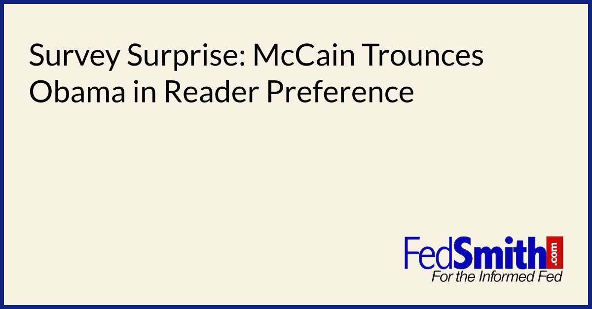 Survey Surprise: McCain Trounces Obama in Reader Preference