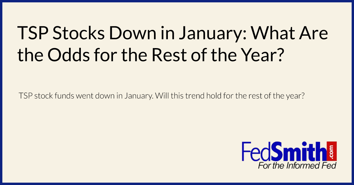 TSP Stocks Down in January: What Are the Odds for the Rest of the Year?
