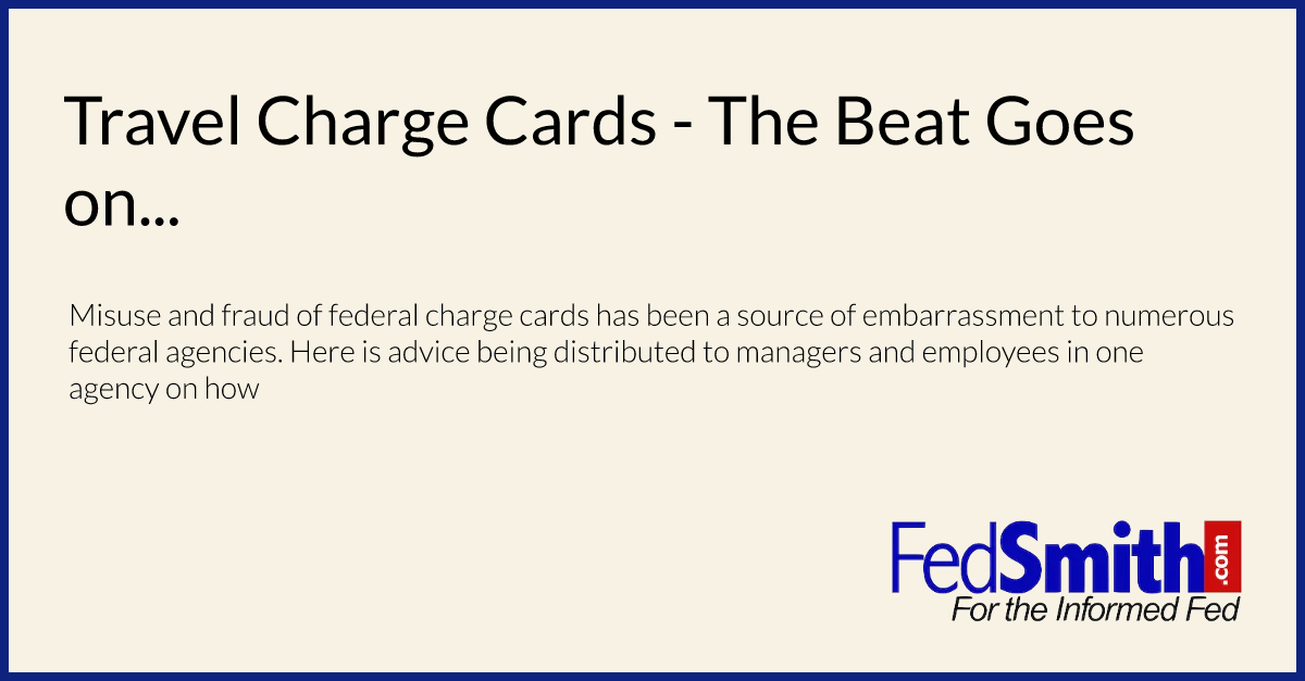 Travel Charge Cards - The Beat Goes on...