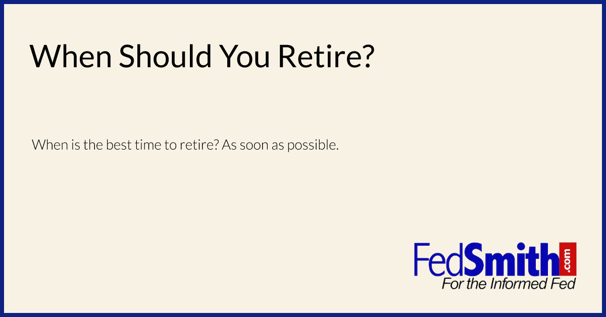 When Should You Retire?